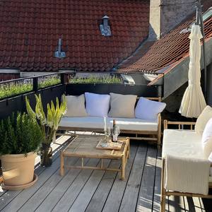 Sofá de bambú de estilo tradicional, sala de estar silla plegable para, apartamento, hoteles, villas, venta al por mayor, muebles de comedor, hogar - Product Image 6