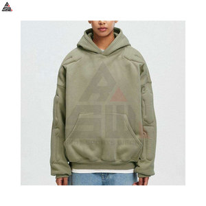 Sweat-shirts gaufrés de qualité supérieure, impression de logo personnalisée, ODM numérique, hiver, 100% coton molletonné, respirant, confortable, décontracté - Product Image 4