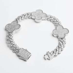 Estilo clásico VVS Moissanite Diamante Chapado en oro 925 Plata de ley Iced Out Cruz cubana Pulsera Joyería de moda al mejor precio - Product Image 5