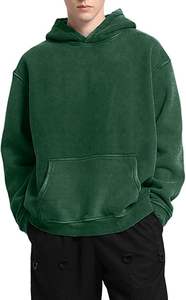 Sudaderas con capucha informales de invierno para hombre 100% algodón Color sólido Ajuste regular con bolsillo Ecológico - Product Image 2