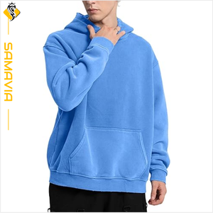 RTS personalizado polar lavado ácido sudaderas con capucha hombres OEM pulóver sudadera de secado rápido transpirable Anti Pilling bordado - Product Image 2