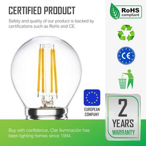 Clar-vintage <span class=keywords><strong>E27</strong></span> LED Bulb G45 trang trí 4 Wát, <span class=keywords><strong>retro</strong></span> phong cách chiếu sáng cho sử dụng trong nhà - Product Image 3