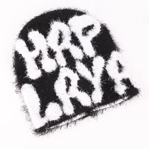 Gorro de punto suave de peso pesado para hombres y mujeres Gorro de calavera Jacquard para viajes de trabajo Actividades al aire libre - Product Image 3