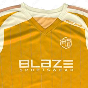 ชุดเสื้อฟุตบอลและชุดยูนิฟอร์มสำหรับผู้ใหญ่แบบสั่งทำพิเศษ ผลิตจากโพลีเอสเตอร์ 100% ระบายอากาศได้ดี น้ำหนักเบา - Product Image 3