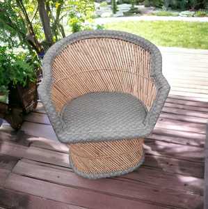 Silla de Caña de Bambú Ecológica Natural de Estilo Elegante para Sala de Estar, Balcón, Patio, Jardín, Restaurante, Silla de Bambú para Interiores y Exteriores - Product Image 4