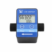 Capteur de débit de carburant DIJIANG 1/2'' DN15 filetage G, compteur de débit de carburant diesel numérique à turbine électronique à impulsions 5 à 600 L/H avec écran LCD