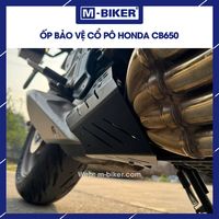 Protecteur de tuyau d'échappement en acier inoxydable M-Biker CB650/CBR650, côté inférieur droit, rétrofit/amélioration, adaptateur 51 mm, neuf, emballé, garantie 1 an
