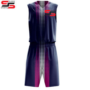 High Quality Basketball Jersey Breathable Mesh Basketball Uniform Custom Printing Sublimation Basketball Shirts and Shorts <b>Kit</b> - Product Image 5