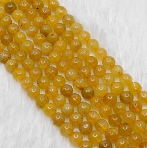 Premium Yellow Color Golden Rutile 8mm Round Beads Wholesale Natural Healing Crystals <b>Stones</b> for Jewelry Making Meditation - Product Image 3
