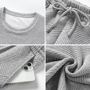 Conjunto de entrenamiento de ropa deportiva cómoda personalizada para hombre, pantalones cortos informales de verano y camisa con logotipo - Product Image 4