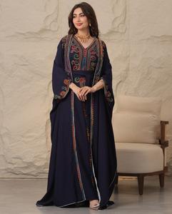 ชุดเดรสอิสลามสำหรับผู้หญิงตัวเล็ก ดีไซน์หรูหราทันสมัย แขนระบายแบบดูไบ ผ้าไหมทำมือ ป้องกันริ้วรอย รับผลิตตามสั่งขายส่ง - Product Image 1