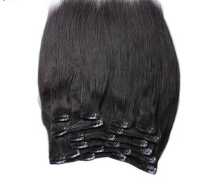 Prix pas cher 100% Vierge Clip-in Machine Double Trame Extensions de Cheveux Humains Remy Cheveux Indiens Cheveux Crépus Droite 13a - Product Image 2