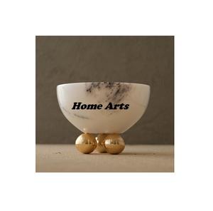 Bol à chocolat en acier inoxydable de conception tendance avec support Vaisselle de forme ronde Bol à dessert avec support - Product Image 3