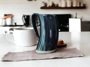 Taza de cuerno para beber de cerámica vikinga de lujo, último estilo para café o cerveza, decoración del hogar para fiestas - Product Image 5