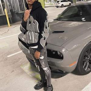 Sudaderas CON CAPUCHA DE CALIDAD 380g Heavyweight High Print Thermal Hoodie Unisex Tallas grandes Sudaderas con capucha para hombres Sudadera con bolsillos - Product Image 3