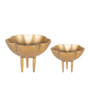 Factory Wholesale Gold <b>Metal</b> Decorative <b>Bowl</b> Kitchenware Luxury Design Tabletop <b>Bowl</b> Fruit Serving <b>Bowl</b> for Gift and Home Decor - Product Image 2