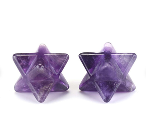 Amatista Natural Merkaba star, piedra preciosa de primera calidad, ágata, pedido a granel - Product Image 3