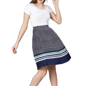 กระโปรงพลีทยาวทรงเอไลน์ว่างสำหรับผู้หญิงกระโปรงผ้าฝ้าย100% ทันสมัยล่าสุดจากปากีสถาน - Product Image 4