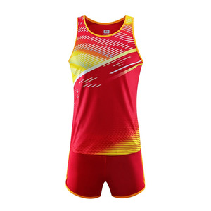 Contrast Color Quick Dry 2024 New Arrival Cheap Price <b>Track</b> & Field Uniform Wholesale Manufacturer Running Training Field Sets - Product Image 3