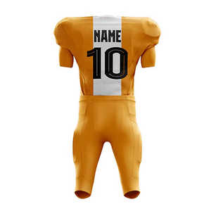Uniforme de fútbol americano personalizado 100% poliéster conjuntos nuevo diseño sublimación personalizado uniforme de fútbol americano - Product Image 3