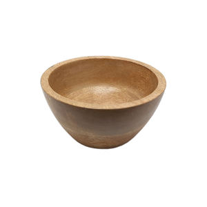 ชามไม้ธรรมชาติทรงกลมสำหรับเครื่องครัวบนโต๊ะชามสลัดอาหารโรงแรมและขนมขบเคี้ยวชามเสิร์ฟอาหาร - Product Image 2