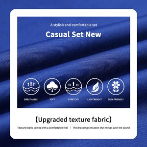 Juego de ropa de gimnasio de gran tamaño con logotipo estampado de letras personalizado para hombre, conjunto de 2 piezas de peso pesado de poliéster 100%, Conjunto de jogging atlético de dos piezas para hombre - Product Image 6