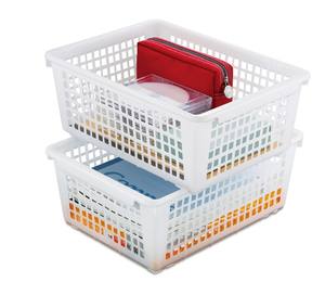 Handmade <b>Plastic</b> Desktop Storage Box for <b>Laundry</b> Kitchen & Stationary Whole Warehouse Use-Quality <b>Basket</b> Products - Product Image 1