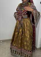 Prix de gros 2026 Dernière collection Robe de soirée modeste vintage afghane broderie artisanale dentelle fermeture éclair pompon grandes tailles pour femmes