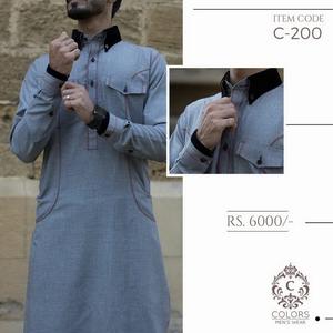 Últimos diseños formales de talla grande Salwar Kameez para Hombres estilo pakistaní - Product Image 3