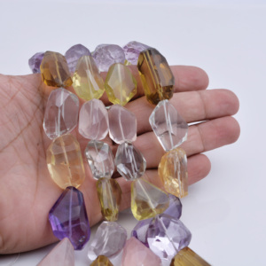 Gemas Mixtas Facetadas en 4 Hilos, Piedras Preciosas Naturales para la Elaboración de Joyería Fina - Product Image 3
