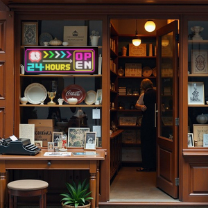 工厂批发 32x96 商店 LED APP 可编程展示柜信息牌滚动显示灯牌 - Product Image 3