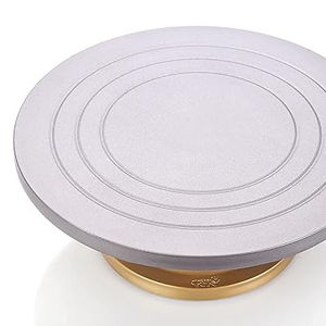 Le plus nouveau support de dessert et de gâteau en métal de forme ronde de conception support de gâteau en aluminium plaqué or en métal de grande taille en Inde - Product Image 2