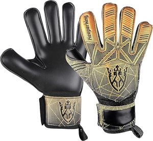 Gants de gardien de but de football pour enfants, garçons, jeunes et adultes, paumes en latex à forte adhérence - Product Image 2
