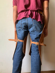 Leather Farrier Apron Horseshoeing Full Grain Buffalo Chaps Horse Care Products <b>Hoof</b> Care Blacksmith Apron Trimmer <b>Black</b> Color - Product Image 3