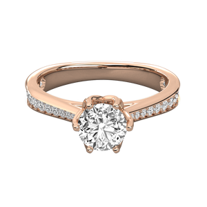 Anillo Solitario de Oro de 10K para Mujer con Diamante Cultivado en Laboratorio - Product Image 2