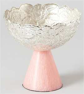 Cuenco de latón de diseño creativo para servir con Base de resina para el hogar, Hotel, restaurante, vajilla de mesa, cuenco para servir frutas de Color plateado - Product Image 3