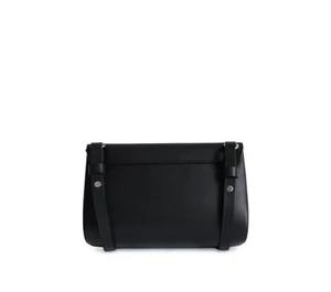 Women's <b>Black</b> Genuine Leather Crossbody <b>Bag</b> Braided Shoulder <b>Small</b> Boxy Handbag Minimalist Sling Fashion Zipper Single Gift Her - Product Image 3