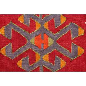 Alfombra Vintage Estilo Runner, Alfombra Turca de 3x7.5 pies, Alfombra de Lana Roja - Product Image 4