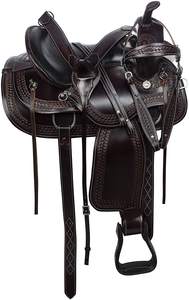 Sillines de Carreras de Caballos occidentales de diseño personalizado más vendidos Juego completo de alta calidad con cuero genuino Best Seller - Product Image 2