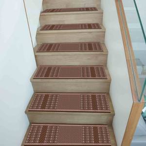 Tapis imprimé : Tapis d'entrée antidérapant, style bohème Navajo, moderne, coloré, populaire, pour escalier - Product Image 4