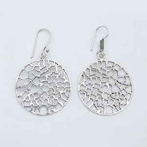 Diseñador exclusivo 925 plata esterlina 18K oro colgante gota aros pendientes mujeres étnico moda boda regalo joyería diamante - Product Image 1