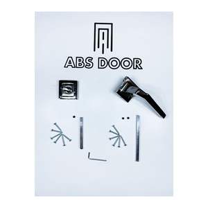 Porte en acier ABSDOOR, design moderne, ensemble de poignées en métal pour la direction droite, pour les salles de WC, les villas, les hôtels et les appartements, Turquie - Product Image 5