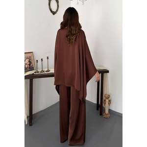 Brown <b>Cape</b> Suit - Brown - Product Image 5