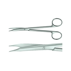 Tijeras de tenotomía REYNOLDS delicadas con hoja curva e instrumentos de cirugía plástica de punta roma - Product Image 1