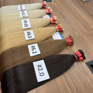 Extensiones de cabello a granel alineadas con cutícula de cabello vietnamita recto de color al por mayor gran stock listo para enviar - Product Image 6