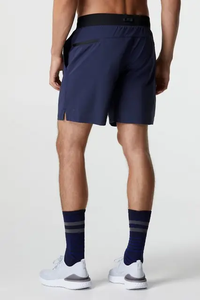 Short d'athlétisme de basket-ball de gymnastique avec logo personnalisé pour hommes Style de rue solide non tissé Entraînement Fitness Sports Jogger Streetwear - Product Image 3