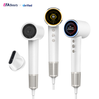 Sèche-cheveux ionique intelligent EFA-D78PM à grande vitesse 110000 tr/min, séchage rapide, écran LCD, contrôle de la température, faible bruit, utilisation en extérieur et en hôtel