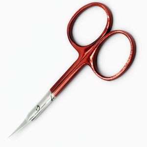 Ciseaux de manucure professionnels de haute qualité lames en acier inoxydable incurvées poignée droite en plastique tranchante coupe des cuticules beauté - Product Image 6