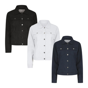 Veste en jean respirante pour homme, veste en jean noire avec un motif patchwork élégant - Product Image 2