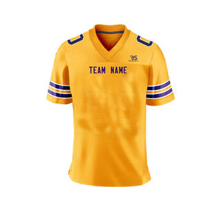 Camiseta de fútbol americano hecha en Pakistán, sublimación, diseño personalizado, Camiseta deportiva de media manga para adultos - Product Image 5